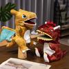 Interactive Dinosaur Hand Puppet Interactive Moving Mouth Plush Toy Educational Storytelling Prop for Kids