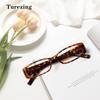 TUREZING Reading Glasses for Women Men Wide Leg Rectangular Frame HD Lens Computer Magnifying Work Prescription Eyeglasses
