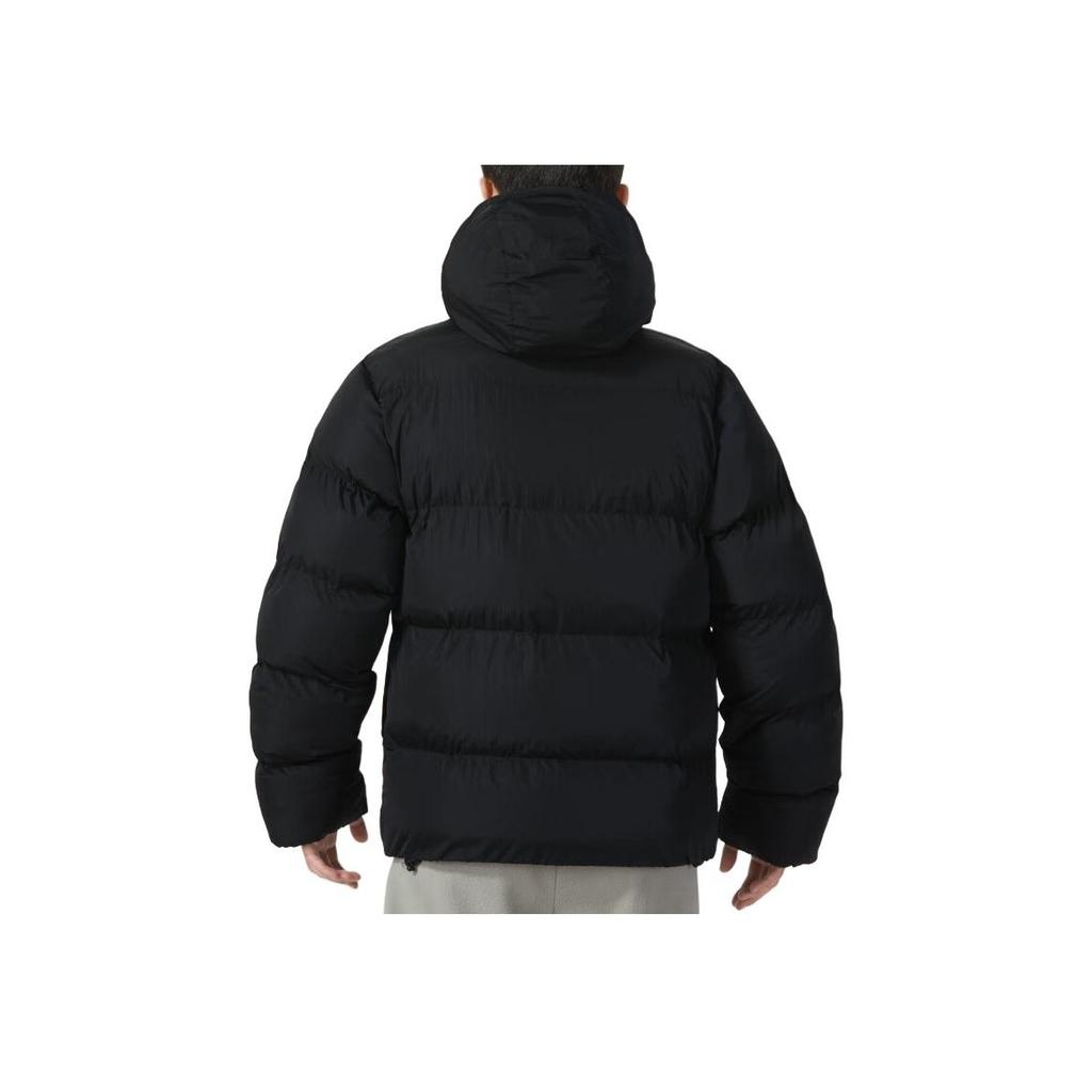 Jordan Solid Color Hooded Zip-Up Cotton Jacket Men Outerwear Black FB7312-010