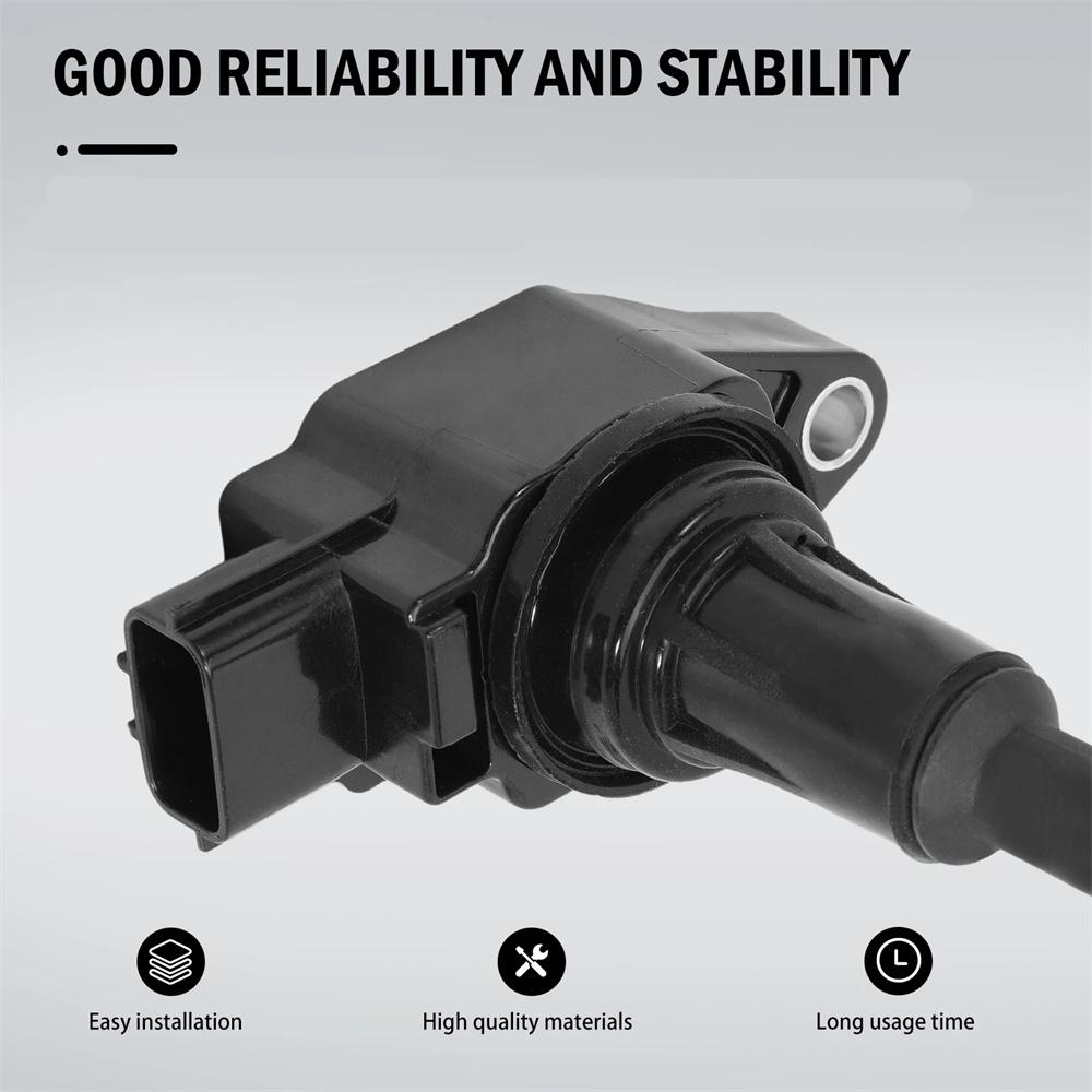 4Pcs Ignition Coil & Spark Plugs For Nissan Altima Sentra Rogue Infiniti Q70 M56