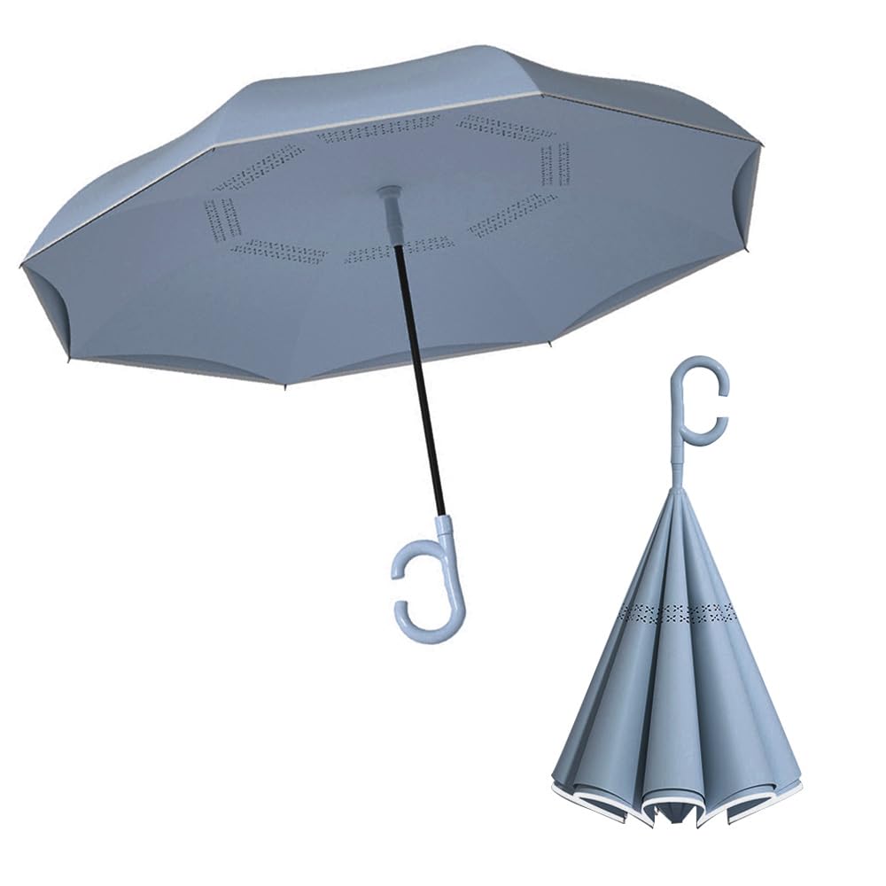 VERILADY Reverse Folding Perfect for Sun and UV Super Long Sun Umbrella for Men and Car Reflective Stays Suitable for Heavy Rainy and Typhoons