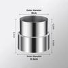 Stainless Steel Exhaust Pipe Reducer Adapter Silver Multiple Sizes Ventilation Pipe Fittings Portable Ventilating Pipe Connector