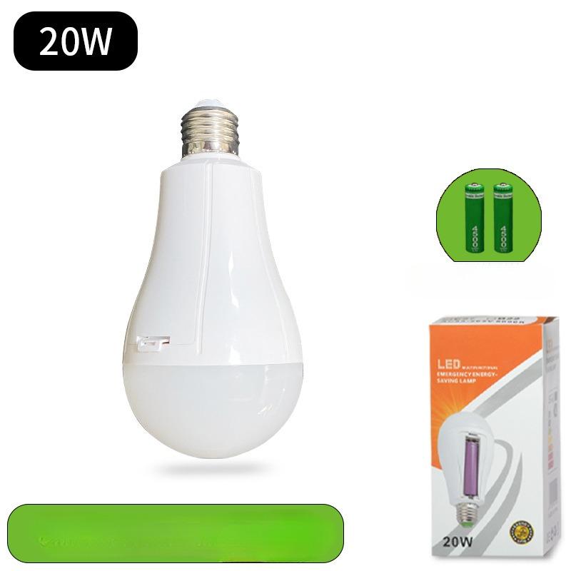 1Pc  Rechargeable Led Bulb Dual Battery Power Failure Emergency  Mobile Super Bright Outdoor Night Market Stall Camping Light