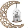 Eid Mubarak Wooden Ornament Art Craft for Room Dining Table Festival