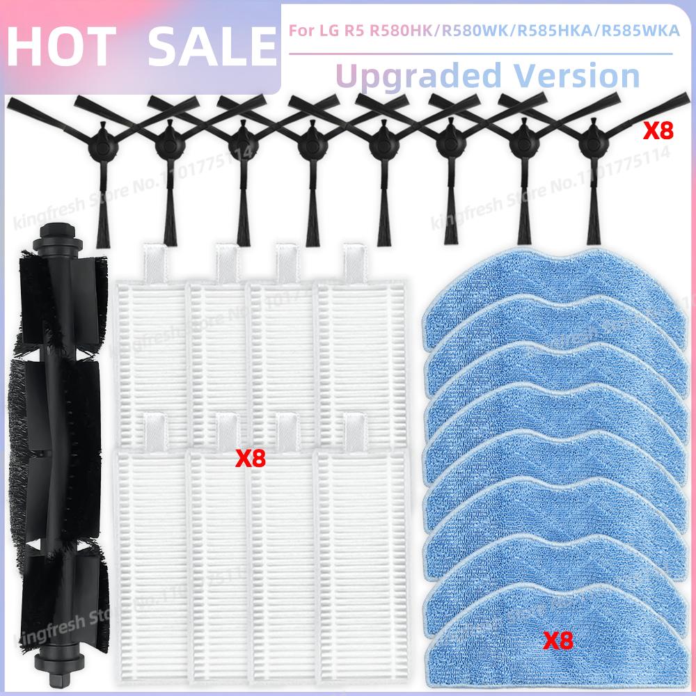 Fit For EUREKA FORBES Robo LVAC Voice Pro, Dynaking R21, LG R5, Rowenta X-Plorer S135 S135+/ S140 S140+ Parts Brush Filter Mop