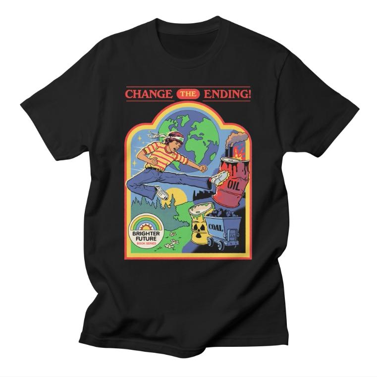Classic Simple Cartoon Anime American Illustration Casual Tshirt Luxury Brand for Men and Women