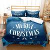Happy Christmas Bedding Set Cartoon Santa Claus Duvet Cover Set 3D Printed Duvet Cover Set 2/3Pcs for Christmas Gifts Home Decor