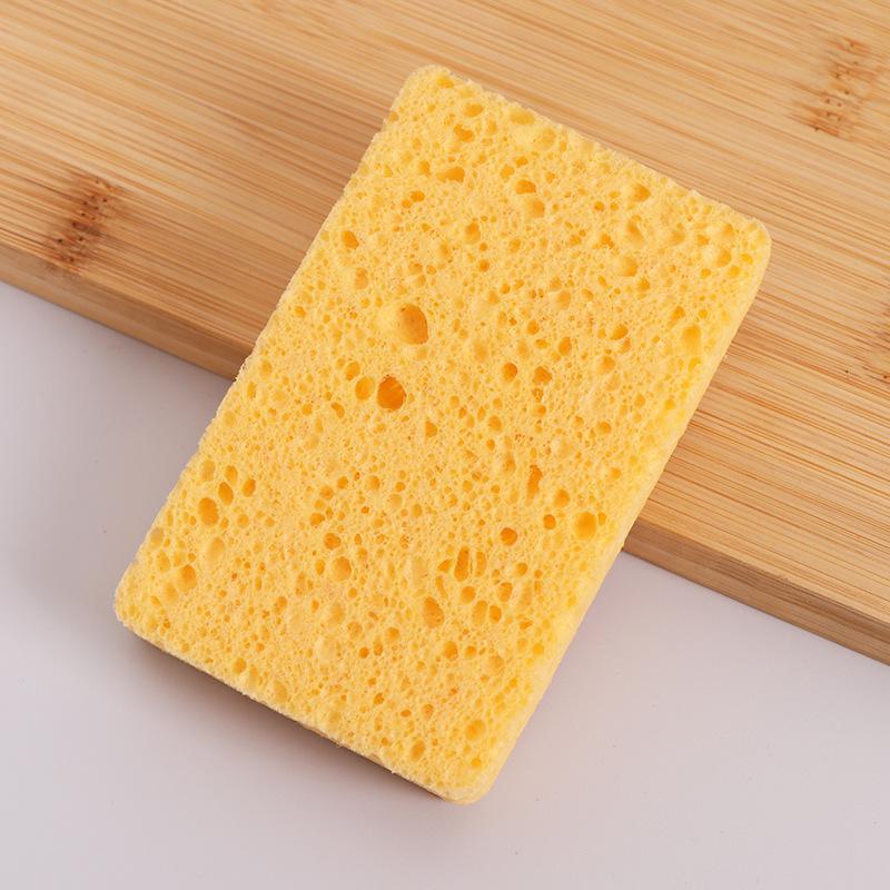 Thickened Wood Pulp Cotton Dishwashing Sponge Cloth Scouring Pad Absorbent Sponge Dishwashing Wipe