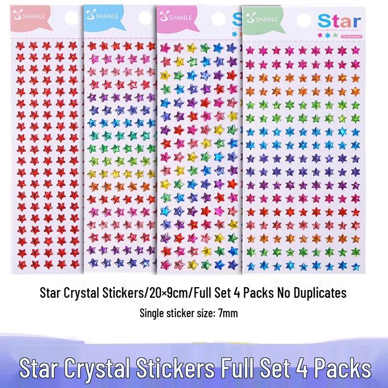Yellow Star Reward Stickers for Kids - Smiley Face for Self-Discipline & Praise In Elementary School