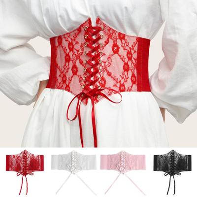 Sexy Lady Bustier durchsichtiges, verstellbares Damen-Korsett mit Schnürung
