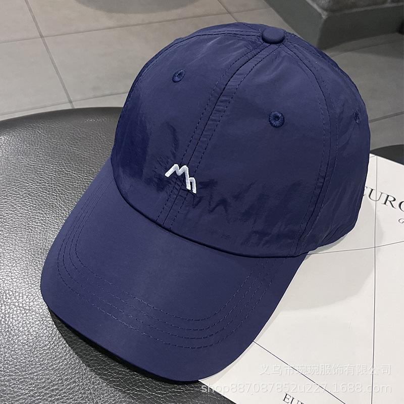 Light and fast-drying breathable baseball hat men's and women's summer versatile soft top sun protection visor hat Xiaoshan embroidery cap