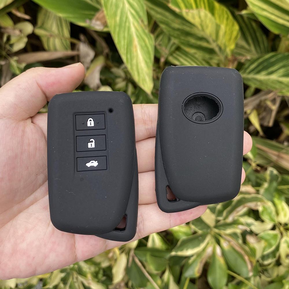 For Lexus NX GS RX ES GX LX RC IS 250 200 350 300H 450H CT200 RX270LX NXIS 3 Button Silicone Car Key Case Protect Cover Keychain