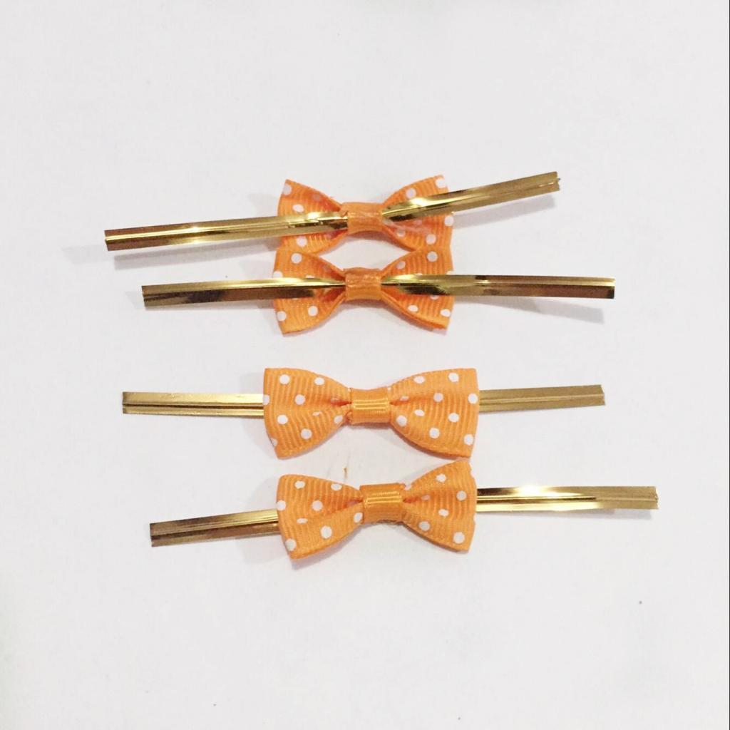 100Assorted Bow Tie Ties 8cm for Cake Sealing Bag Gifts