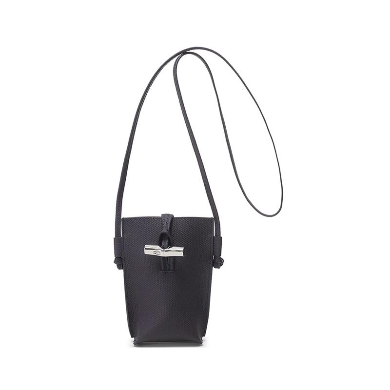 

Новый кошелек для карт LONGCHAMP Roseau из коровьей кожи, сумка кроссбоди, сумка на плечо, обычная женская, ягодный фиолетовый 34180HPN645 9.4*3.6*17.0CM