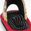 Hergestellt in Japan Chenille Stiefmütterchenmuster Gesunde Hausschuhe [Gesunde Sandalen, Gesunde Hausschuhe, Reflexzonenmassage Hausschuhe] (rot)