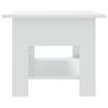 Vidaxl Coffee Table, White, 102X55X42 Cm, Wood-Based Material