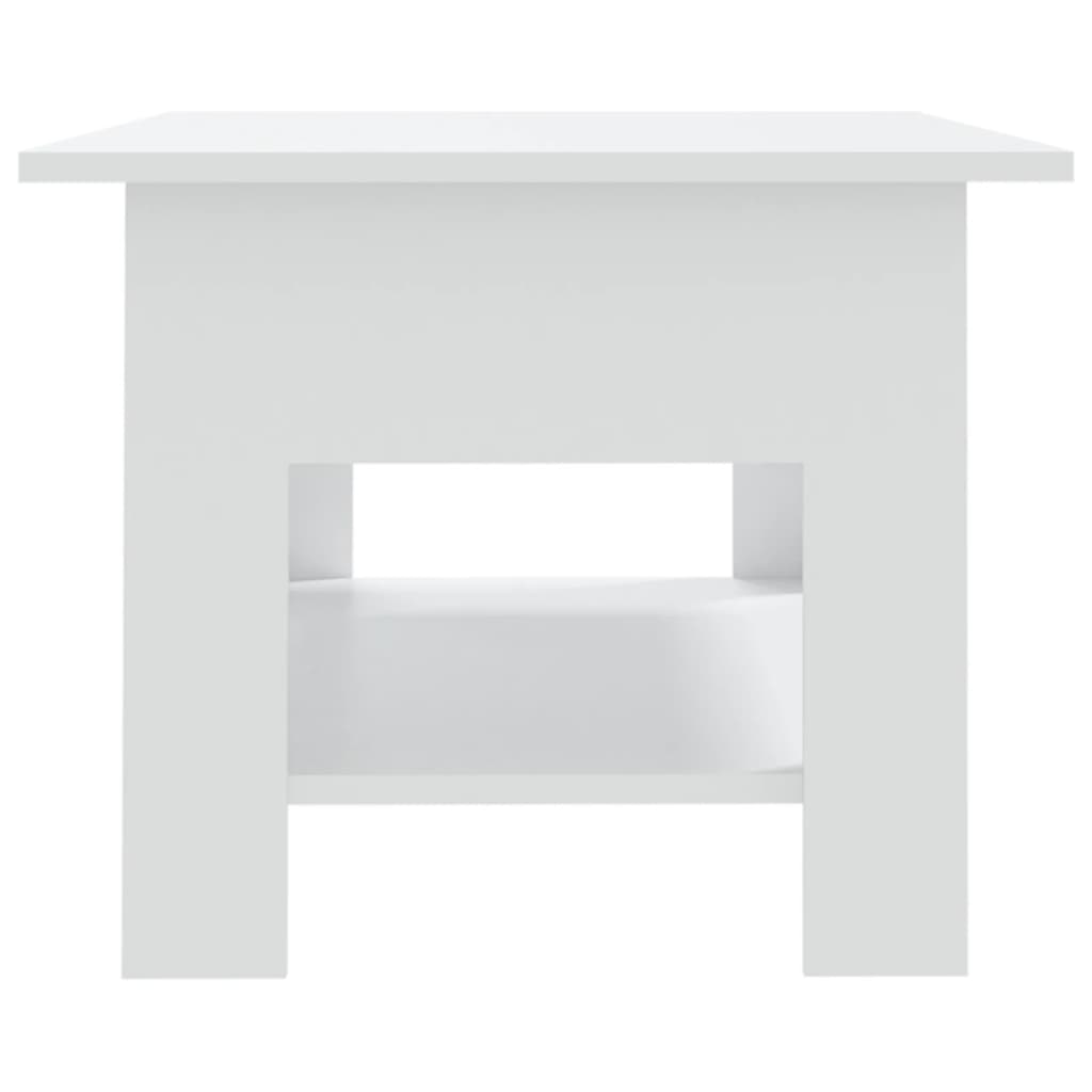Vidaxl Coffee Table, White, 102X55X42 Cm, Wood-Based Material
