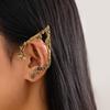 Elf Fashion Asymmetrical Alloy Ear Studs - Retro Versatile Halloween Women's Elegant Jewelry