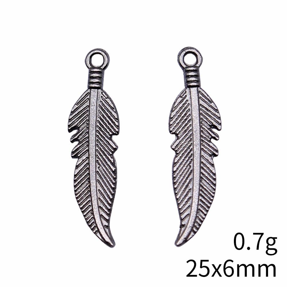 NewArrivals Charms Jewerly Making Feathers Leaf Charms Pendant Ornaments For Home Car Pendant