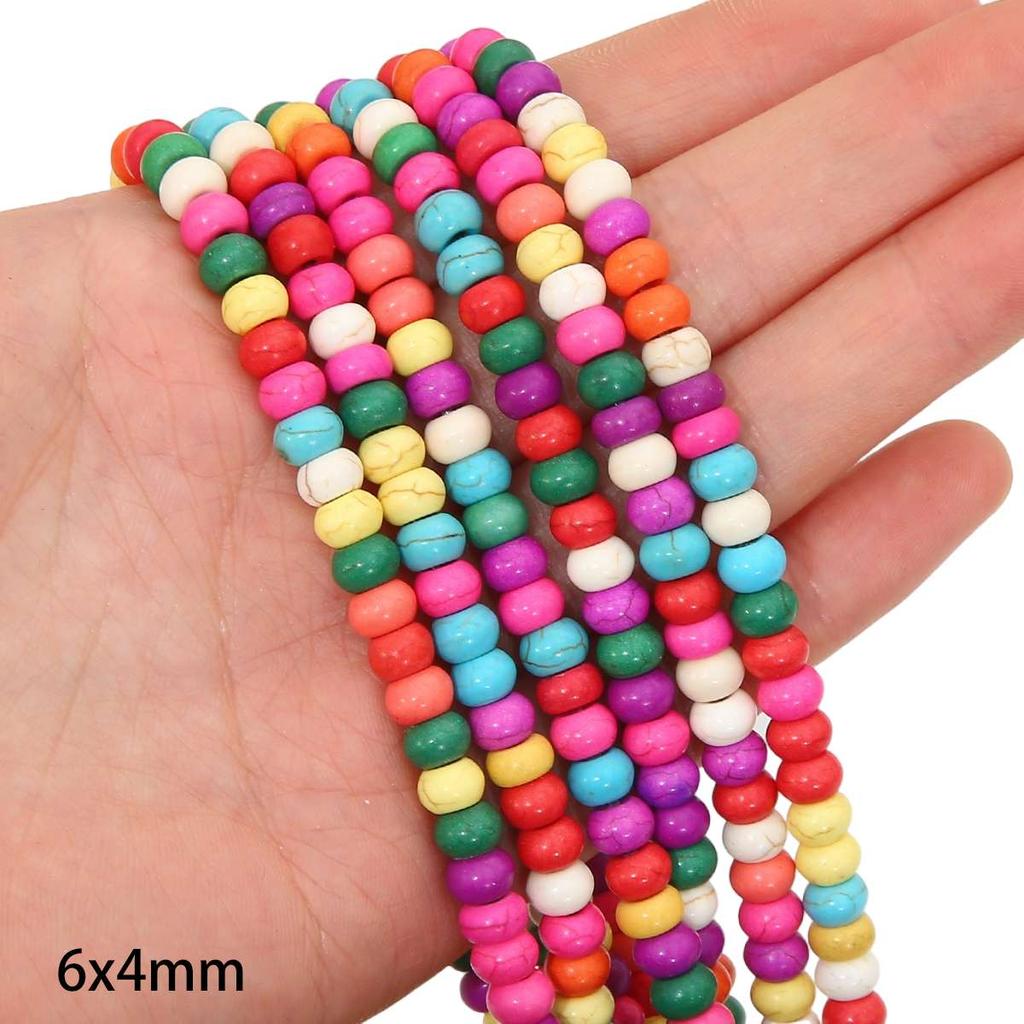Synthetic Colour Turquoise Various Shapes of Colour Beads For Handmade Bracelet Necklace Keychain DIY Craft Jewelry Making Accessories