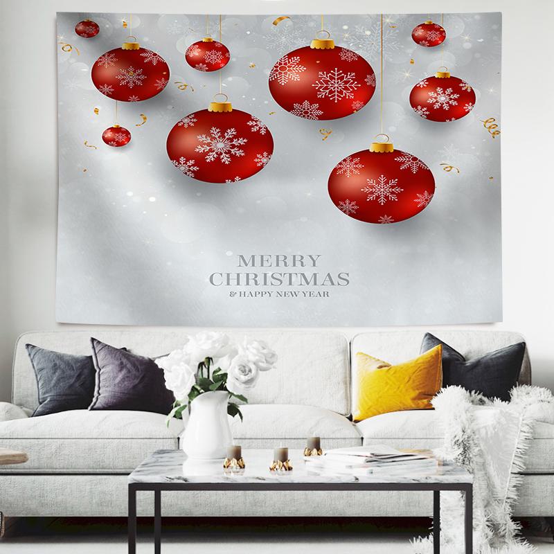 Christmas Balls And Snow Wall Hanging Tapestry Christmas Wall Hanging Tree Wall Hanging Gorgeous Christmas Tree Fireplace Gifts