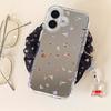 Süße Kawaii Spiegel Goldfisch Handyhülle für iPhone 17 16 15 14 Pro Max Transparente Glitzer Fisch Muster Schutzhülle für Mädchen