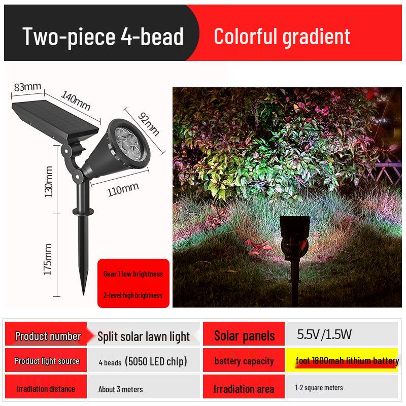 Super Bright Waterproof Outdoor Solar Spotlight for Garden and Home