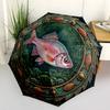 Underwater Serenity pattern umbrella, portable and foldable design, 8 ribs, a casual accessory for Halloween, Christmas, and birthday gifts.