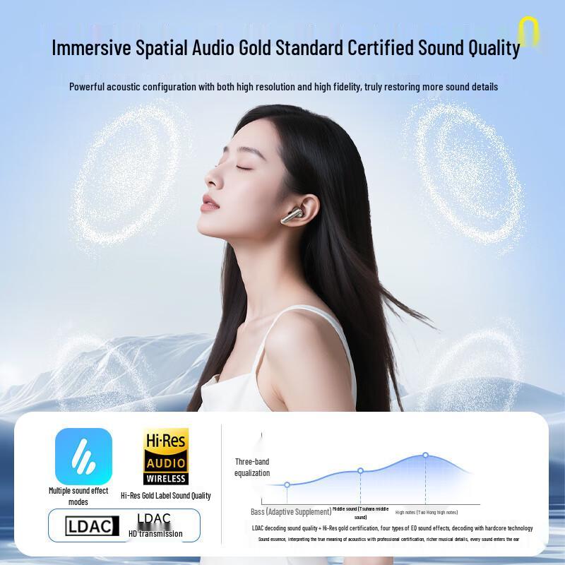 Aktif Gürültü Engelleme Özellikli Yenilenmiş Edifier Lolli Pro SE Gerçek Kablosuz Bluetooth Kulaklıklar, Bluetooth V6.0