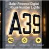 LED Solar House Number Light, Waterproof Light‑Sensor Address Plate for Home Entrance Yard Wall Fence Gate Outdoor Household Decoration