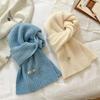 Korean atmosphere wool blended scarf women's autumn and winter versatile soft waxy warm couple scarf