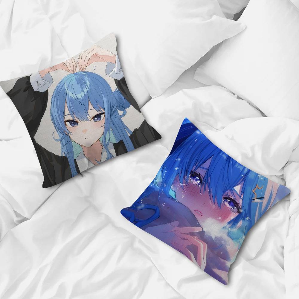 Suichan Hoshimachi Suisei Animation HHololive  Pillow Gifts Home Office Furnishings Bedroom Sofa Car Cushion Cover case 45x45cm
