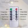 Remote-Controlled LED Glass Candle Lamp with Flickering Flame - Ideal for Romantic Home Decor and Weddings