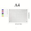 A4 30x21cm Dry Erase Magnetic Acrylic Wall Calendar Chore Chart Board Planning Board Horizontal Wall Calendar for Refrigerator