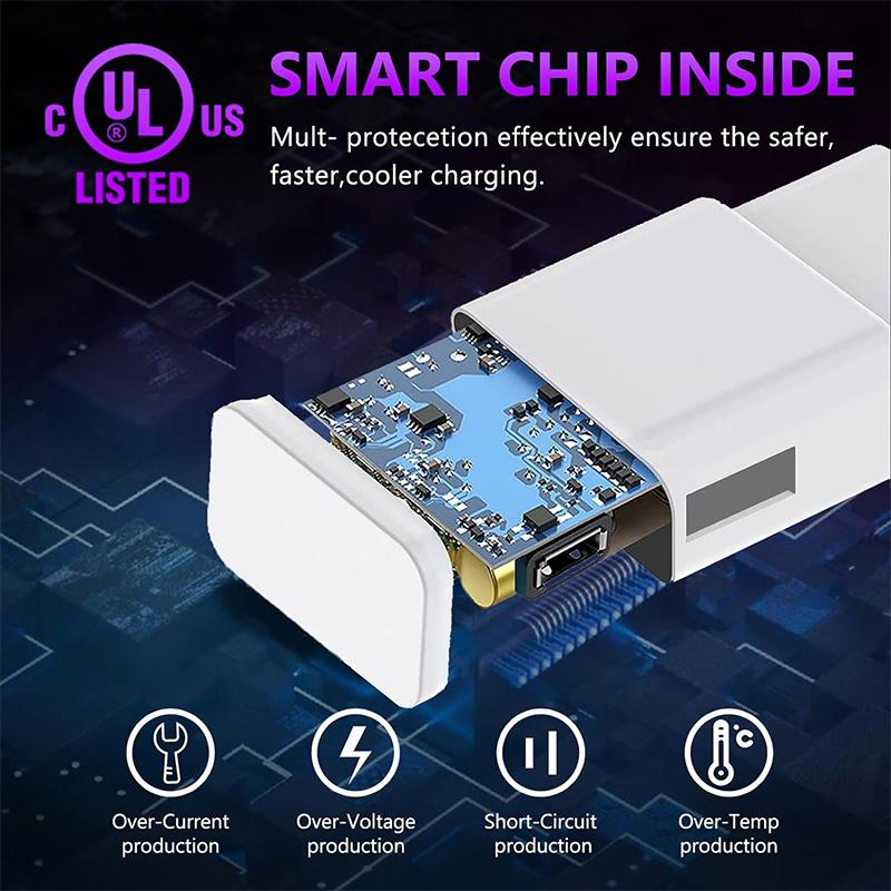 15W US Plug For SAMSUNG Galaxy S8 S9 9V1.67A Fast Charging 120CM USB C Cable Wall Charger For S10e 9C S10 Plus A710 A70 A50 A60