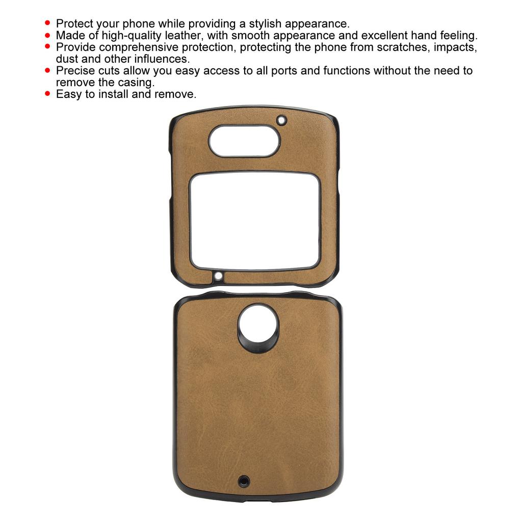 Custodia protettiva per cellulare in pelle antiurto per Razr 5G 2020