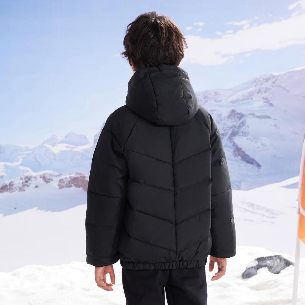 Nike Windproof Thermal Thickened Fleece Lined Campus Students' Party Korean Style Hooded Short Coat Down Jacket (Unisex) Down Jackets