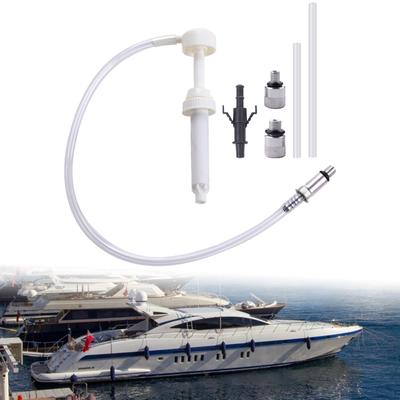 Lower Unit Gear Oil Pump Set 8cc Hand for Boat RV with 2 Tubes 45.7cm Hose Length 10mm 11mm