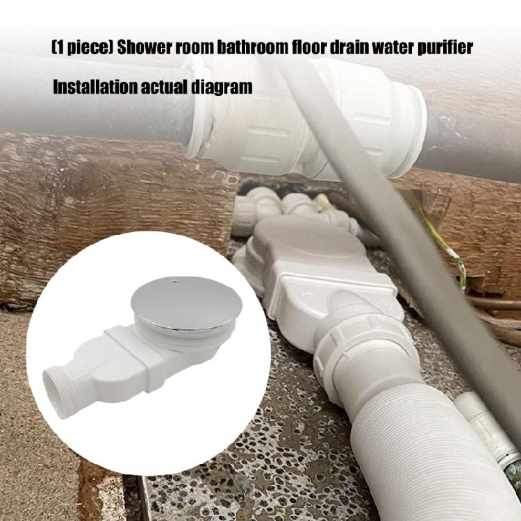 Low Profile Bathroom Drain With Large Drainages Capacity And Corrosions Resistant Shower Room Floor Drain Easyly Clean