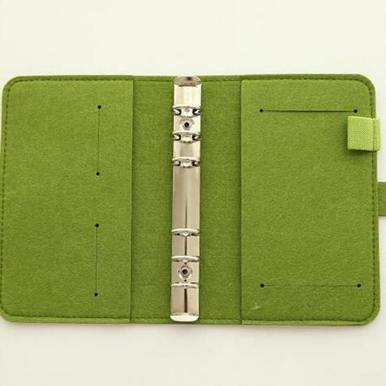 Cross-Border Felt Leather Loose-Leaf Diary Notebook