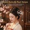 Butterfly Hairpin For Women Alloy Tassel Hairpins Vintage Floral Hair Accessories For Wedding Festivals Hairpins