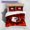 Stade Rennais FC Printed 3PCS Bedding Set Breathable Duvet Cover with Pillowcases Decorative Bed Linen for Bedroom Home