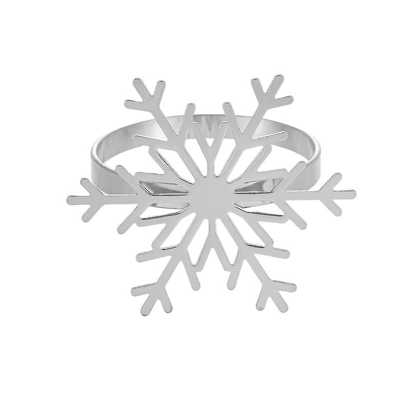 Christmas Snowflake Napkin Ring for Hotel & Party Table Decoration