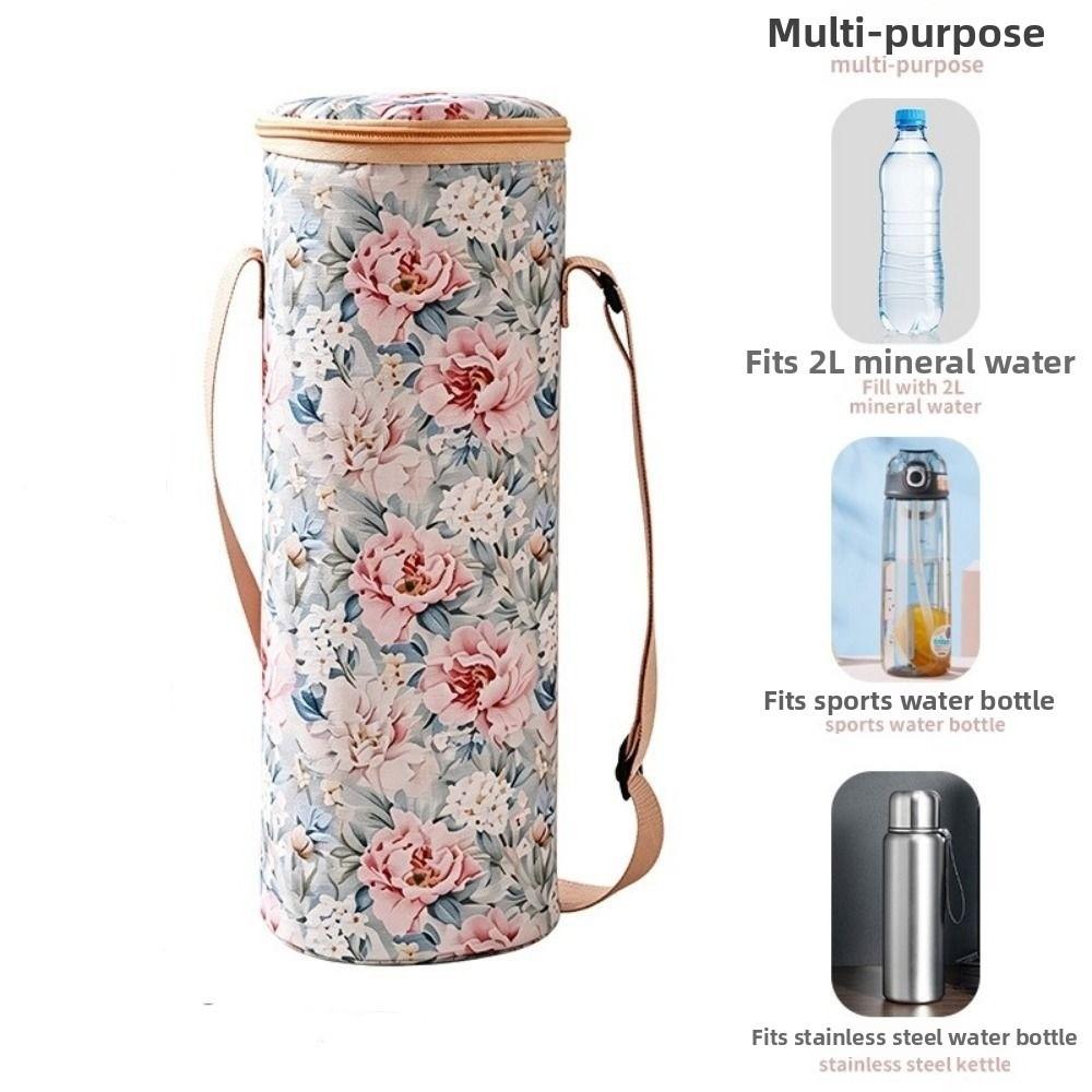 Protective Cover Thermos Bottle Holder Oxford Cloth Insulated Cup Cover Summer Travel
