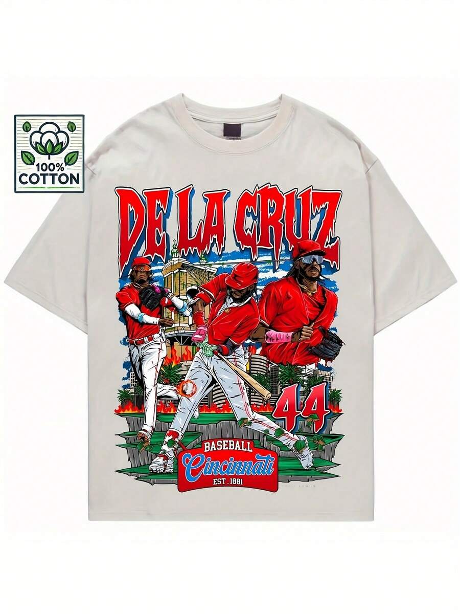 Vintage 90s Elly De La Cruz Unisex Shirt Retro Comics Style Elly De La Cruz Cincinnati Baseball Team S