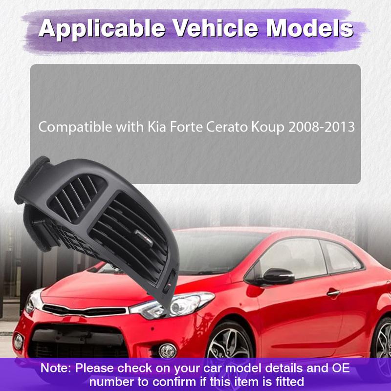 Car Front Dash Board Air Conditioner Outlet A/C Air Vent for Kia Forte Cerato Koup 2008 2009 2010 2011 2012 2013 Left Hand Drive