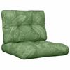 Vidaxl Pallet Sofa Cushions, 2 Pcs, Leaf Pattern, Fabric