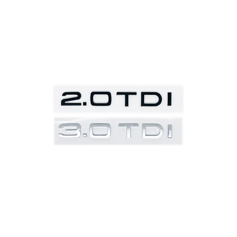 3D ABS 2.0TDI/3.0TDI Displacement Badge Sticker - for A1/A3/A4/A5/A6/A7/A8/Q2/Q3/Q5/Q7 Trunk