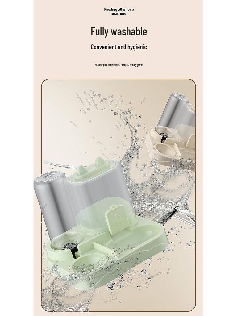 Automatic Double Bowl Cat & Dog Feeder with Drinker