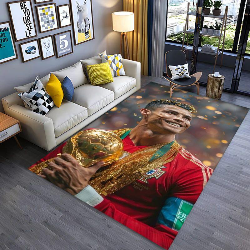 Dynamic Soccer Action carpet printing Doormat Bathroom mat Office chair cushion Art